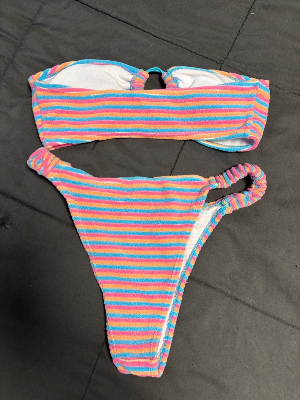 Colorful Strapless Bikini Set - Picture 4 of 5